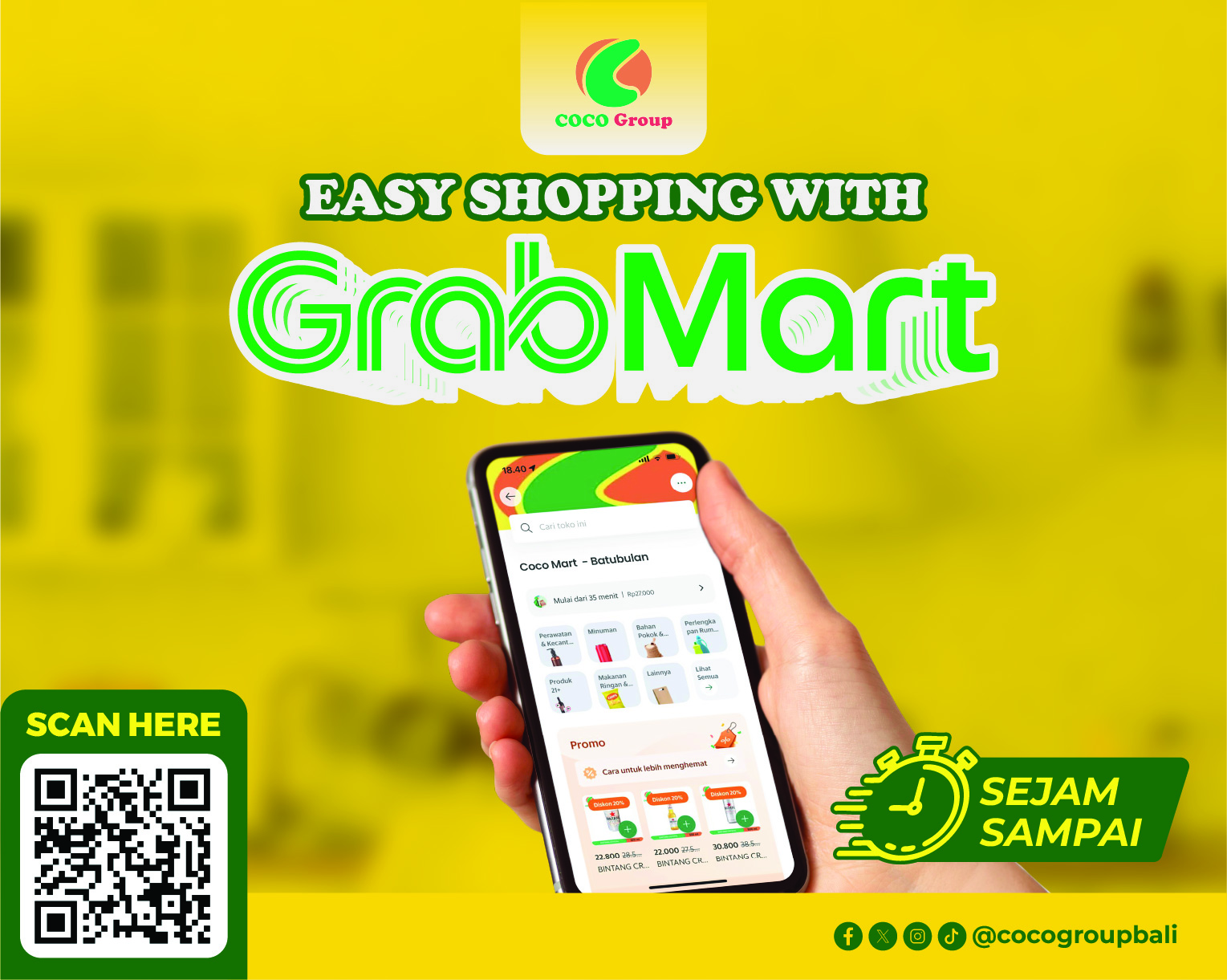 Laptop with Instagram logo on screen and a yellow glass on the table