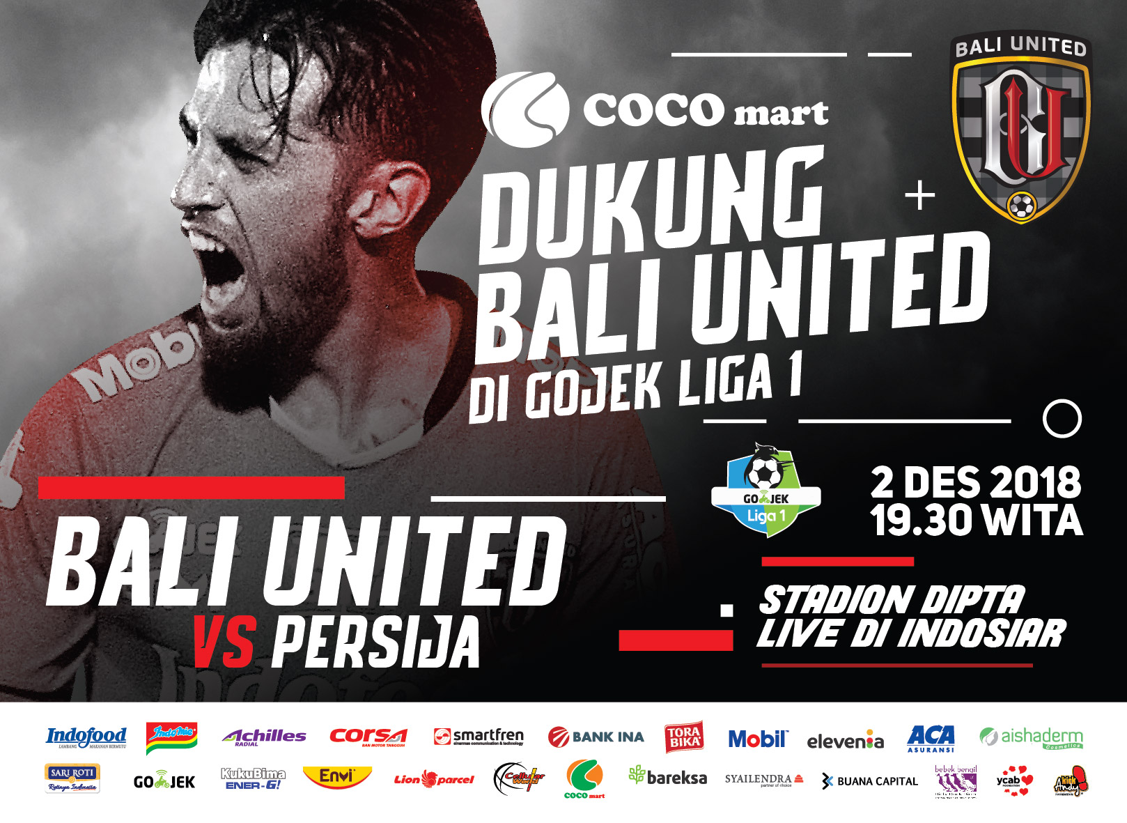 BALI UNITED VS PERSIJA, 2 DESEMBER 2018 | Coco Group Bali